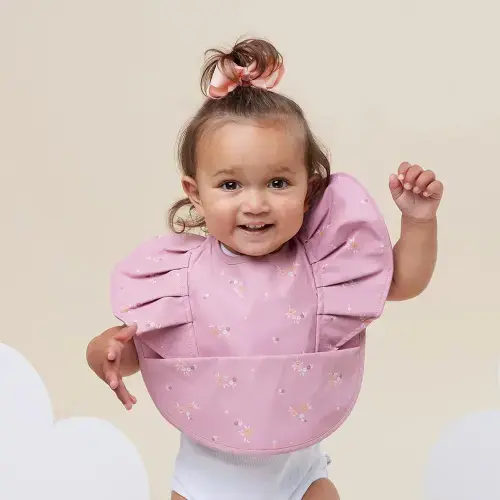 Daisy Waterproof Snuggle Baby Bib | Snuggle Hunny