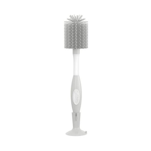 Dr. Brown's Soft Touch No Scratch Baby Bottle Cleaning Brush With Stand - Gray
