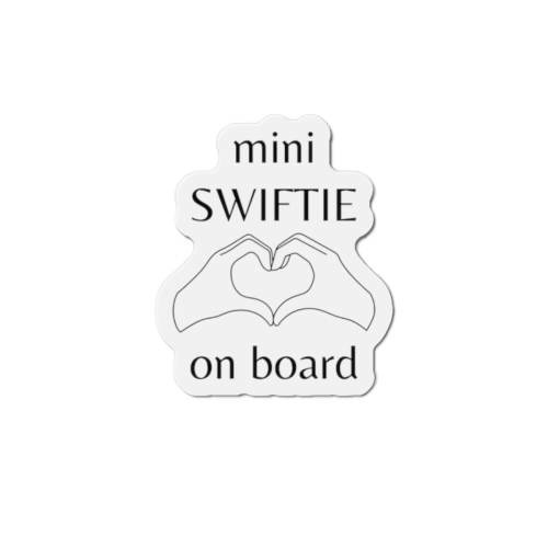 Mini Swiftie Car Magnet, Taylor Swift Magnet, Swiftie, Eras Tour, Baby Shower Gift, Gift for Mom, Baby on Board