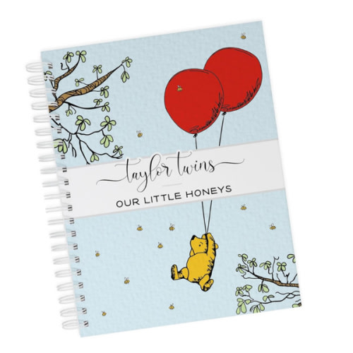 Rainbow Twin Pregnancy Keepsake Memory Book - Personalized hard cover twin pregnancy journal for new mom of twins to document every pregnancy memory and milestone (Rainbows)