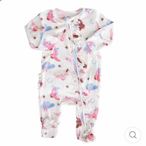 Girl Ruffle Zipper Footies - Best Sellers