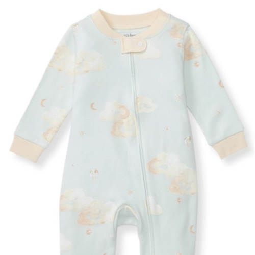 Good Night Sky Organic Cotton Sleep and Play Ice Flow