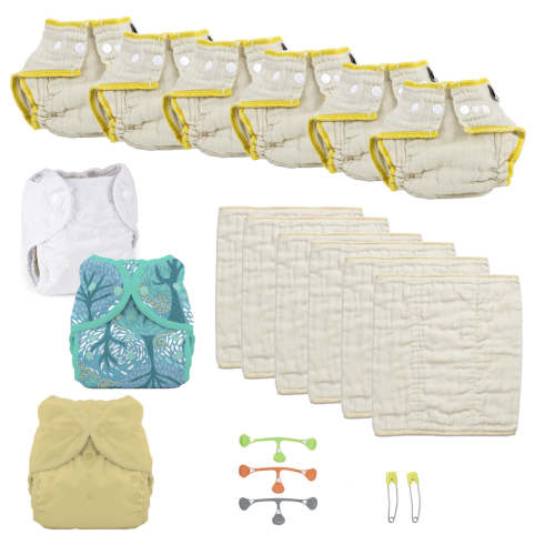 Try Both Cloth Diaper Kit size small - Breezy and pineapple