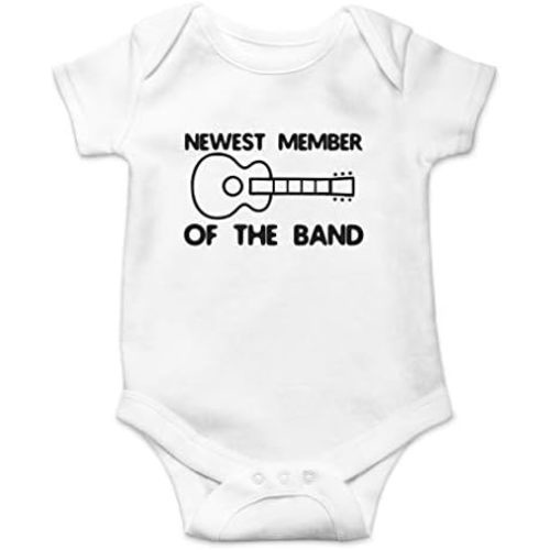 AW Fashions New Member Of The Band Baby Bodysuit Funny Family Newborn Outfit for Boys or Girls Clothing