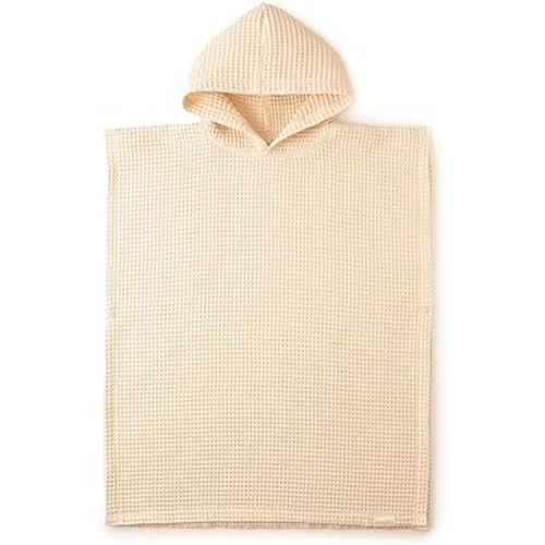 Stylish Hooded Beach Towel for Toddlers - Extra Soft and Fast Drying Poncho For Kids 3-6 Years Made of Premium Waffle Cotton - Perfect Cover Up for Sunny Beach Days or Pool and Bath Time Adventures