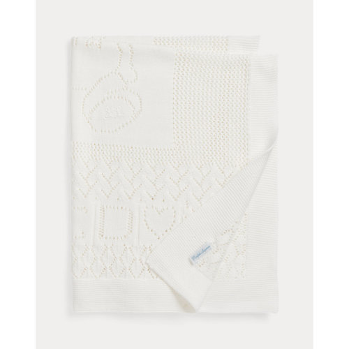 Pointelle-Knit Cotton Blanket