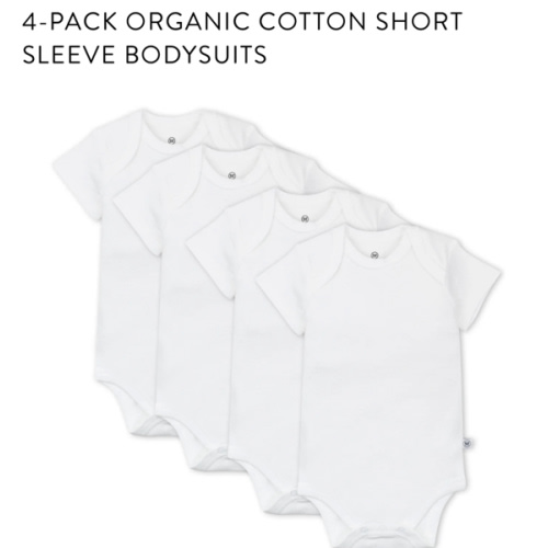 4-Pack Organic Cotton Short Sleeve Bodysuits | Honest Baby Clothing