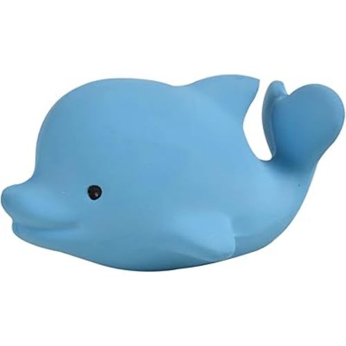 Tikiri Toys Ocean Buddies Dolphin Natural Rubber Rattle (Blue)