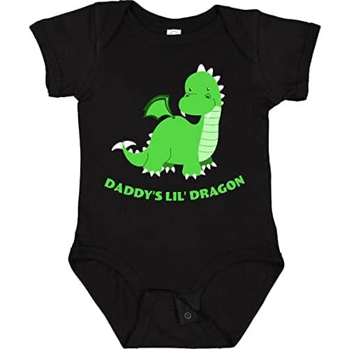 inktastic Daddy's Lil' Dragon Cute Green Dragon Baby Bodysuit