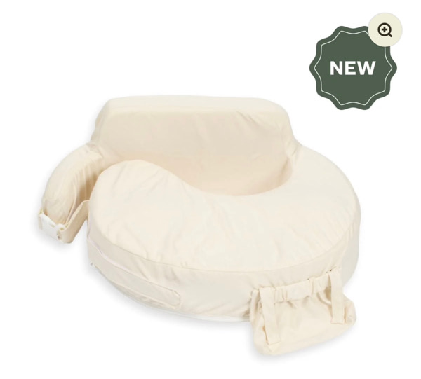 Super Deluxe Oat Nursing Pillow with 100% Organic Cotton Cover