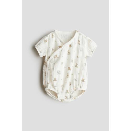 PRINTED MUSLIN ROMPER SUIT