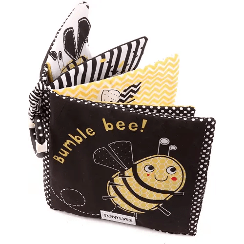 MALOMME Quiet Book, Soft Books for Babies First Book Crinkle Cloth Baby Books for Infants Babies Kids Toddler Fabric Baby's First Soft Activity Books Early Educational Baby Toys Baby Gift