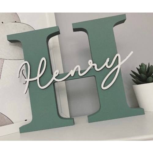 Nursery letters , Wooden Letters , Nursery decor , New Baby Gift  , Personalised Gift  , New baby Boy  , New Baby Girl