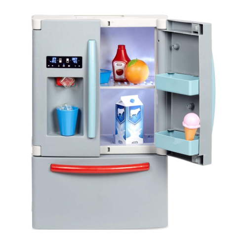Little Tikes Realistic First Fridge - Interactive Toy with Ice Dispenser and Kitchen Accessories