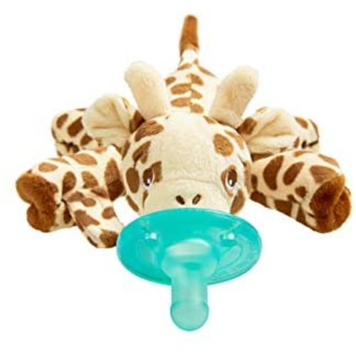 Philips AVENT Soothie Snuggle Pacifier Holder with Detachable Pacifier, 0m+, Giraffe, SCF347/01