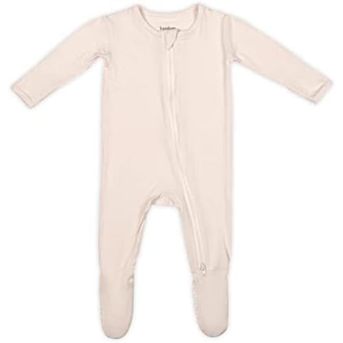 Soft Baby Bamboo Viscose Footie Pajamas, Zipper Closure, 0-24 Months