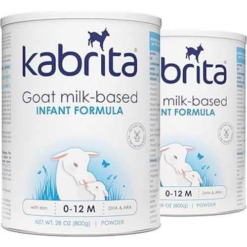 Kabrita Goat Milk-Based Infant Formula – 28oz – Pack of 2 – Natural, Gentle Baby Formula – European, Non-GMO – Ages 0-12 Months