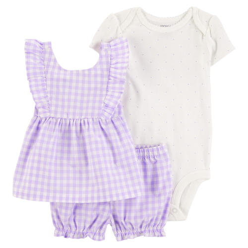 Carter's Baby Girls 3-Piece Outfit Set - Sam's Club