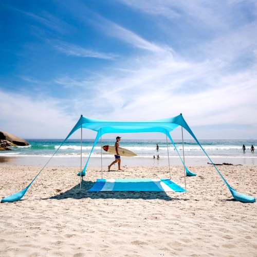 4 Person Pop Up Beach Tent Sun Shelter | Sun Ninja