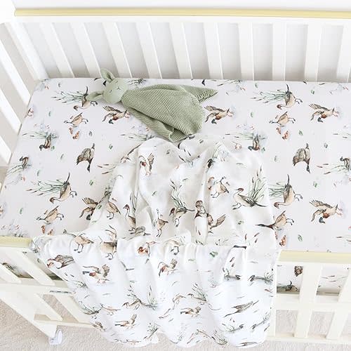 LifeTree Mallard Duck Crib Sheet