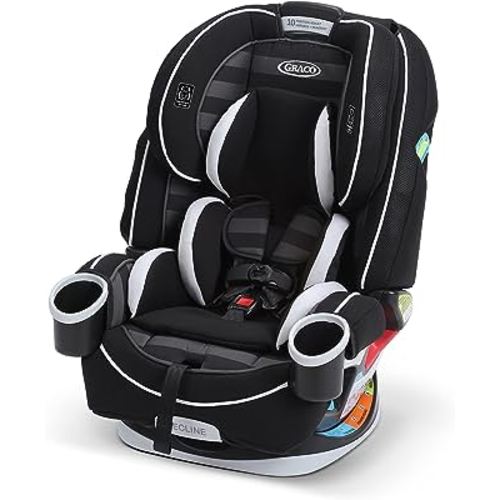 Graco All In One Car Seat, 4Ever 4-in-1 Car Seat, Convertible from Infant to Toddler (1.8-18 kg), Washable Seat Cover, Rockweave