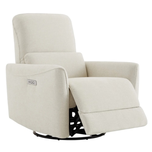 Tracee Power Swivel Nursery Glider Recliner - Milo Linen