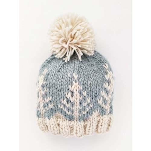 Winter Forest Knit Pom Hat