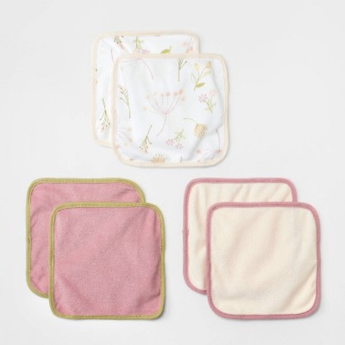 Baby Girls' 6pk Prairie Floral Bath Towel - Cloud Island™ Purple