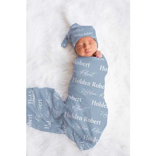 Personalized Baby Name Blanket, Personalized Baby Gift, Custom Coming Home, Gender Neutral Hospital Blanket, Baby Shower Gift, JS01