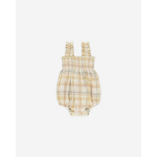 Julia Romper || Pastel Plaid