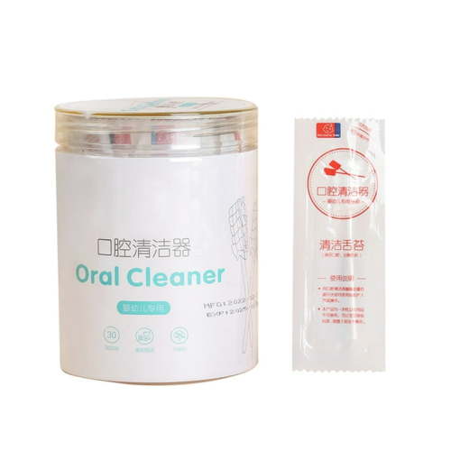 60Pcs Baby Tongue Cleaner, Baby Toothbrush, Disposable Baby Mouth Cleaner, Soft Gauze Toothbrush Newborn Oral Cleaning Stick Dental Care for 0-36 Month Baby