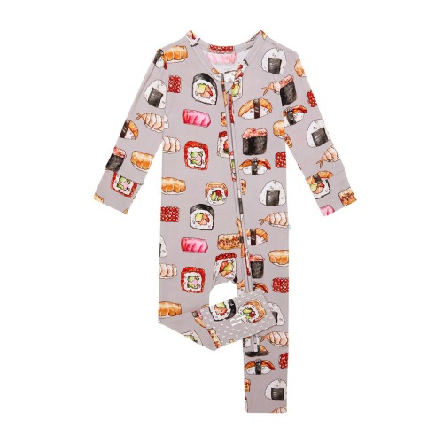 Sushi Mushi Convertible Zip-Up Footie, 3-6M