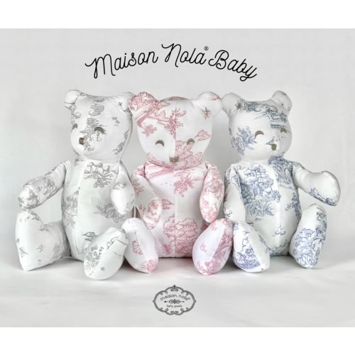 Storyland Toile Stuffed Bear | Maison Nola