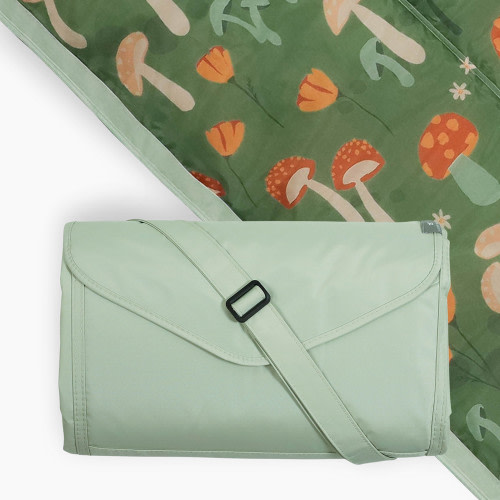 Little Unicorn Outdoor Blanket - Woodland Mushroom, 5 X 5 Ft