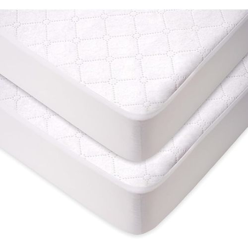 American Baby Company 2 Pack Waterproof Fitted Pack and Play Mattress