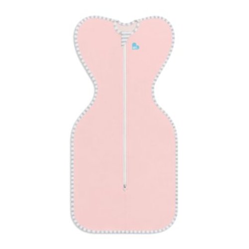 Love to Dream Swaddle Up™ Cotton 1.0 TOG Baby Sleep Sack, Arms Up Design, Twin Zipper, Medium 13-19 lbs, Dusty Pink