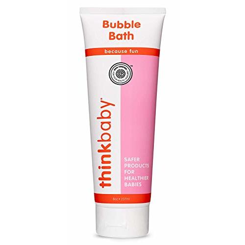 Thinkbaby EWG Verified Bubble Bath For Baby, Kid & Adult, Free of Parabens, Phthalates, 1,4 Dioxane & Toxic chemicals, Ingredient Safety Transparency, 8 Oz