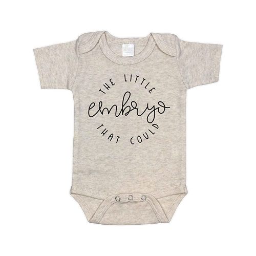 IVF Pregnancy Announcement Infant Bodysuit |The Little Embryo That Could (0-3 months, Natural)
