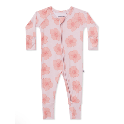 Zip Romper – Ava & Oliver - Peach Hau - Size 0-3M