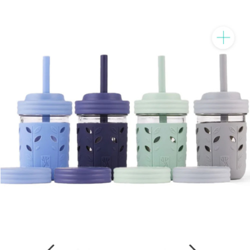 8oz Glass Mason Jar Drinking Tumblers + Food Storage