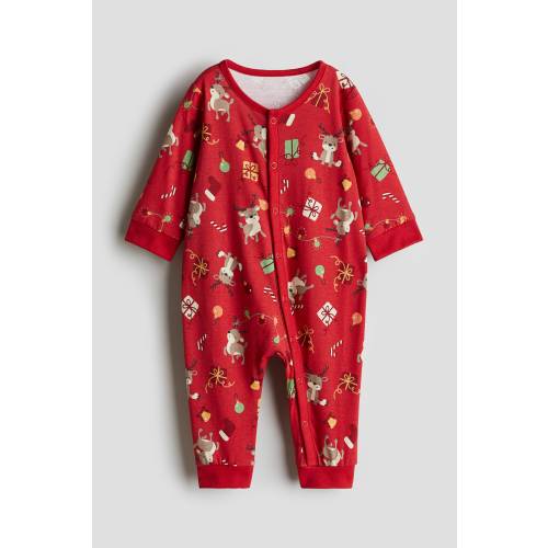 PATTERNED PAJAMA JUMPSUIT