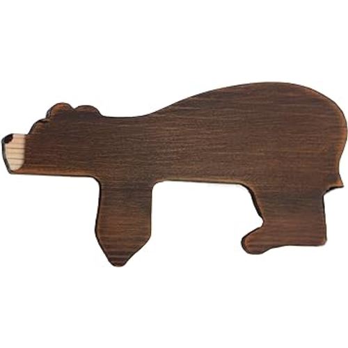 Decocove Door Topper (Wood - Right Side) - Adorable Bear Shape Door Topper - Handcrafted Wood Decor for a Rustic Touch