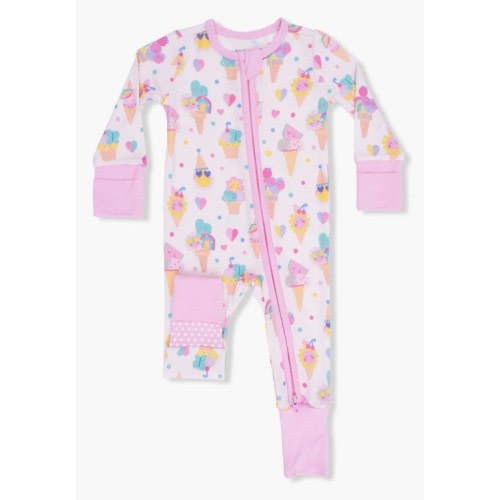 Ice Cream Fun Convertible Footie | 0-3M