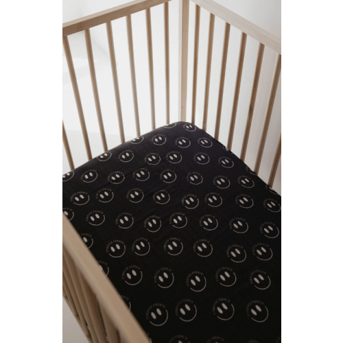 forever french Smile Charcoal | Crib Sheet — buybuy BABY