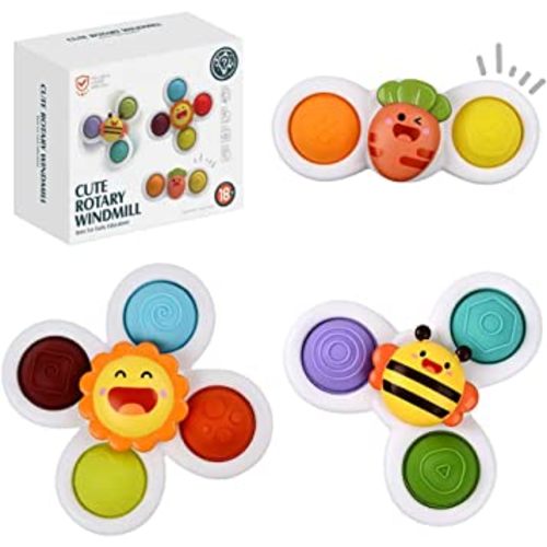 3PCS Suction Cup Spinner Toy