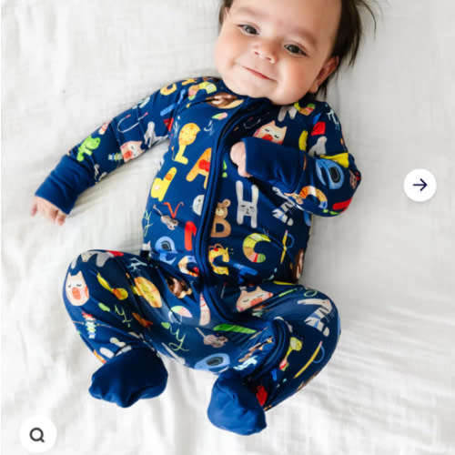 Navy Alphabet Friends Zippy - Little Sleepies