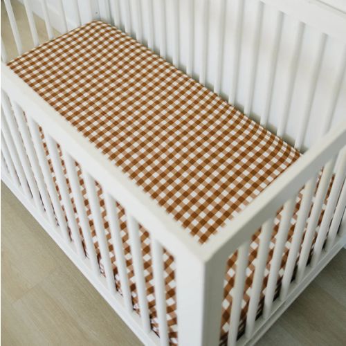Muslin Crib Sheet | Gingham