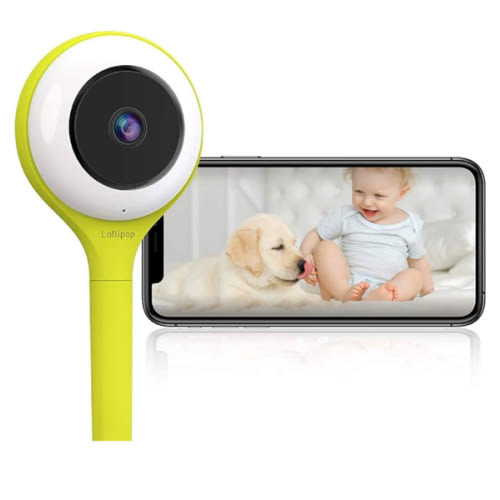 Lollipop Baby Camera with True Crying Detection, Smart Baby Monitor with Camera and Audio with Two Way Talk Back. an Ideal Gift for Baby Shower. Comes with Infrared Night Vision. (Pistachio)