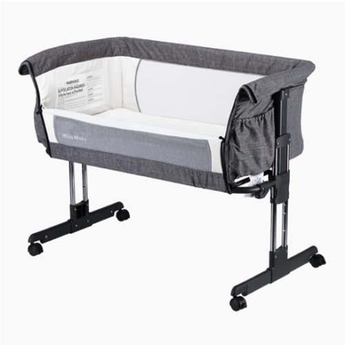 Amazon.com: Mika Micky Baby Bassinet Bedside Sleeper Bedside Crib Easy Folding Portable Crib All mesh 2022 New,Grey : Baby