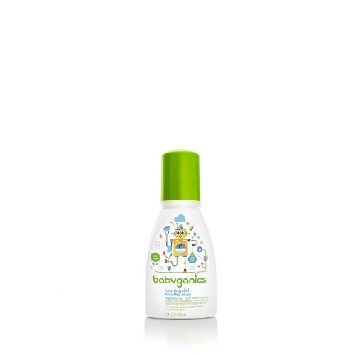 BabyGanics Foaming Dish and Bottle Soap, Fragrance Free, 3.38 Ounce